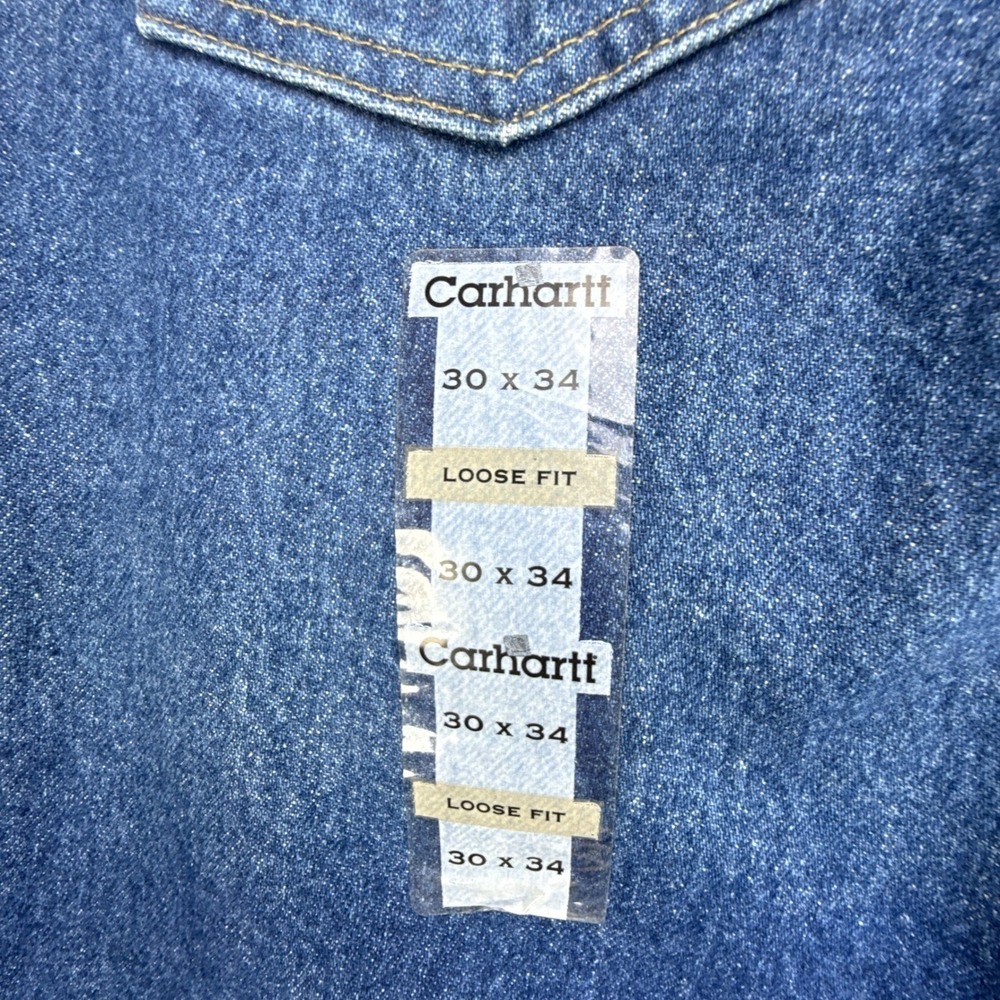Carhartt Denim Loose Fit Tapered Leg Jeans Mens 30x34 B113 DST Darkstone NWT NOS